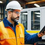 산업안전기사와 가스안전관리 사례 - **Industrial Safety Engineer on Site:**
    "A diligent industrial safety engineer, a male in his la...