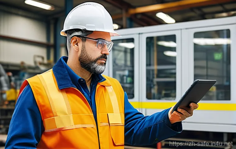 산업안전기사와 가스안전관리 사례 - **Industrial Safety Engineer on Site:**
    "A diligent industrial safety engineer, a male in his la...