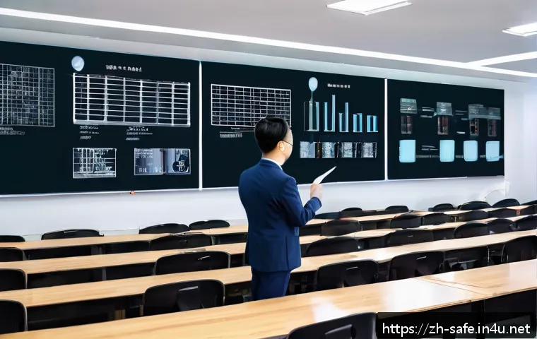 산업안전기사 필수 참고서 추천 - A professional industrial safety training classroom scene in modern China, featuring a diverse group...