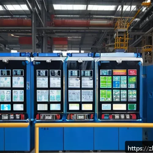 산업안전기사와 폭발 사고 예방 - A high-tech industrial chemical factory interior showing an explosion risk monitoring system in acti...